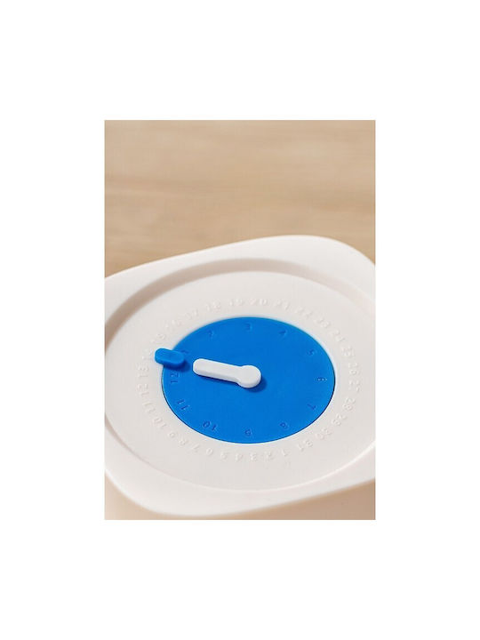 Alista Home Vază Pentru Cereale / Paste / Cafea Cu Capac Sticlă Albă 500ml 1 Bucată