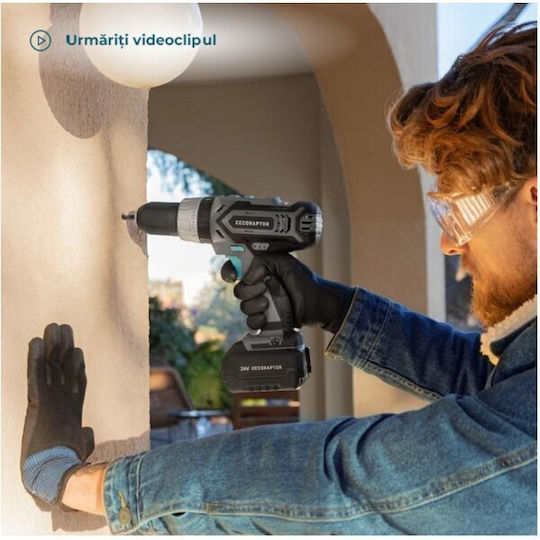 Cecotec CecoRaptor Perfect ImpactDrill 2024 Advance Mașină De Găurit Cu Baterie 24V 1x2Ah