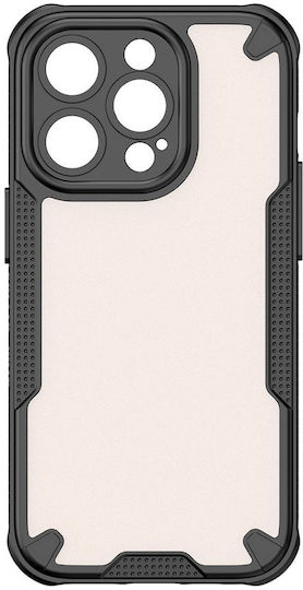 Defender Back Cover Σιλικόνης / Πλαστικό 1.5mm Μαύρο (iPhone 17 Pro Max)