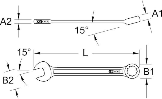 Classic Flat-ring Wrench Offset 36mm