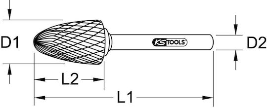 Hm Фреза С Опашка Закръглена Форма F12 Mm
