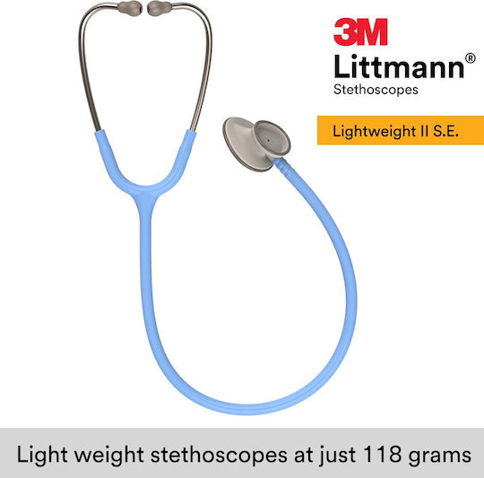 Stetoscop Littmann 3M Lightweight II SE 2454 Albastru Cerulean