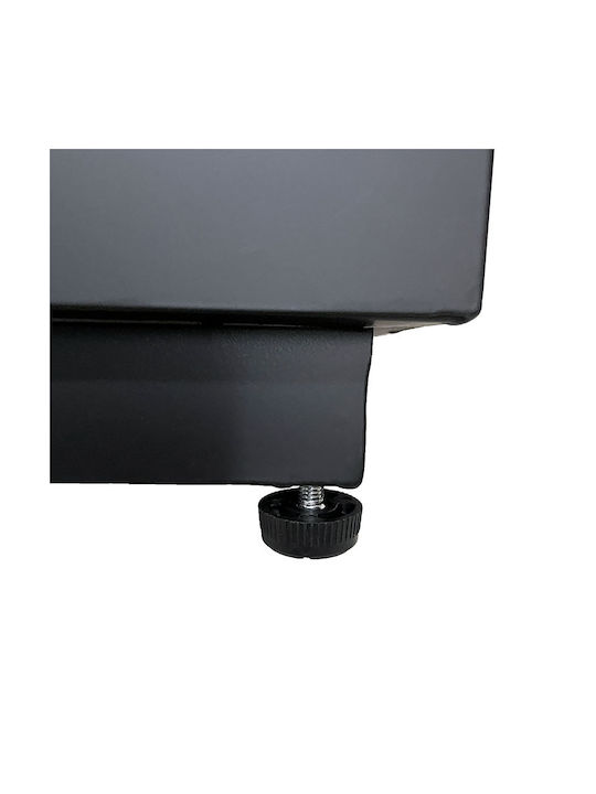 Marhome Set 3 Pflanzkästen Metall Black