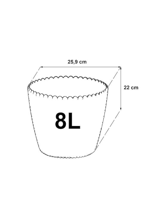 Prosperplast Splofy planter Pot Plastic 25.9x25.9x22cm.