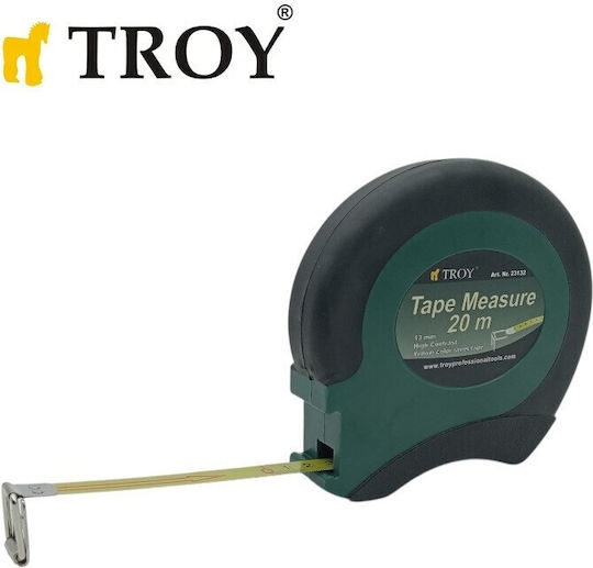 Troy Метрическа лента с автоматично връщане 13мм x 20м
