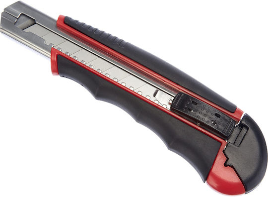 Wedo Auto-load Professional Cutter 18 mm with 6 Blades Red Black