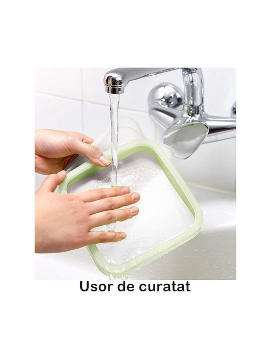 Alista Home Cutie De Prânz Din Silicon Verde 15.5x15.5cm