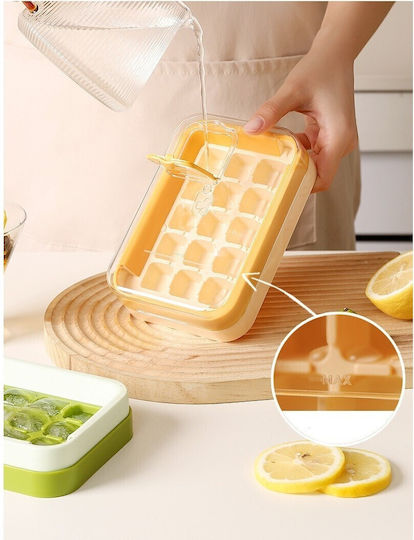 Alista Home Păghetoare Cub Plastică cu Capac Galbenă 136503