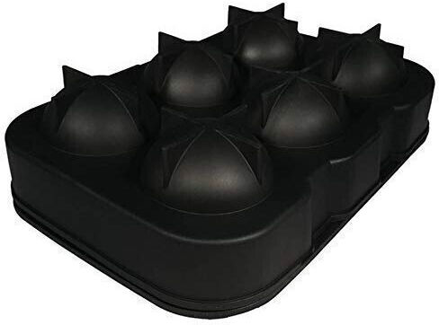 Alista Home Formă Pentru Cuburi De Gheață Rotundă Din Silicon Negru 132569