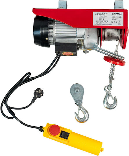 Raider Elektrohebezeug RD-EH01 for Load Weight up to 250kg in Rot Color