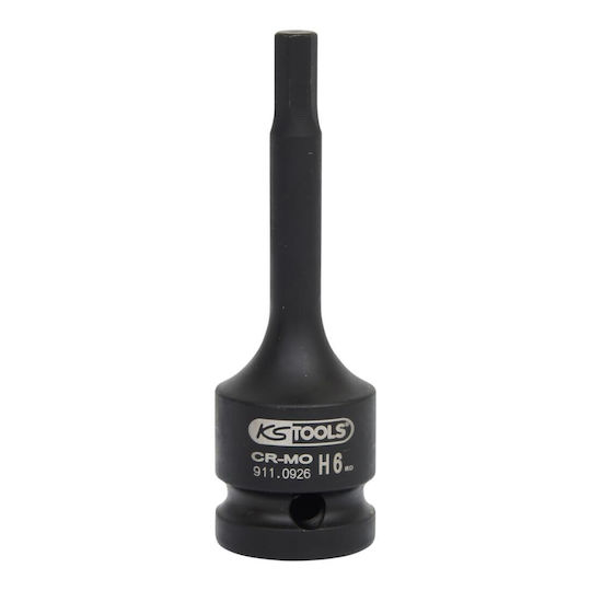 Ks Tools Μακρύ Καρυδάκι με Μύτη Allen και Καρέ Υποδοχής 1/2''