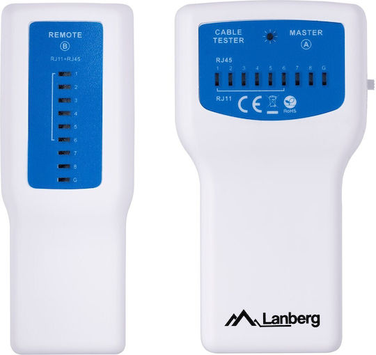 Lanberg NT-0402 Kabeltester Netzwerk RJ11 / RJ45