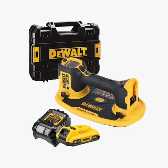DEWALT Electric Battery Suction Cup 18V 1x2Ah with Case
