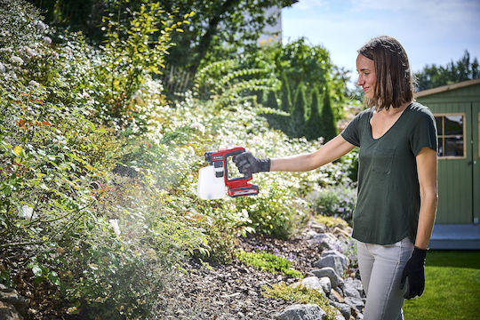Einhell GE-WS 18/10 Pressure Sprayer 18V Solo Battery with Capacity 1.1lt 2.5bar in Red color