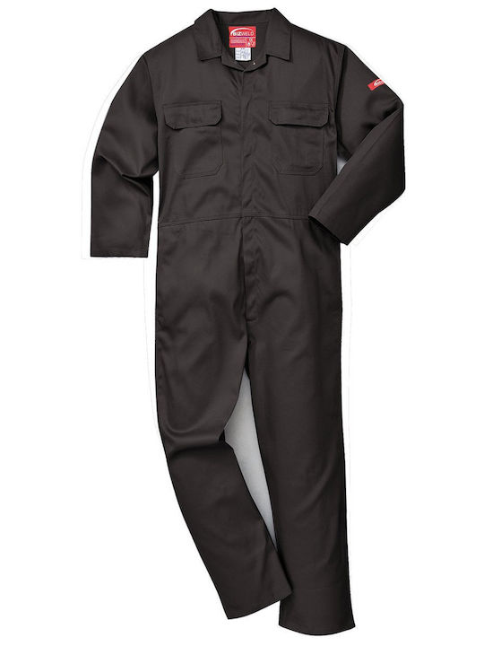 Portwest Work Coverall Full Body Cotton Black