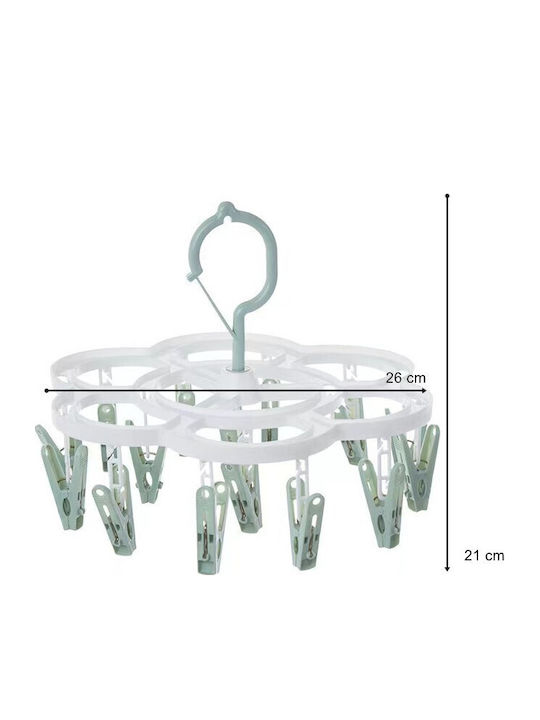 Alista Home Hanging Clothes Drying Rack Plastic 26x21cm