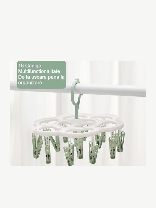 Alista Home Hanging Clothes Drying Rack Plastic 26x21cm