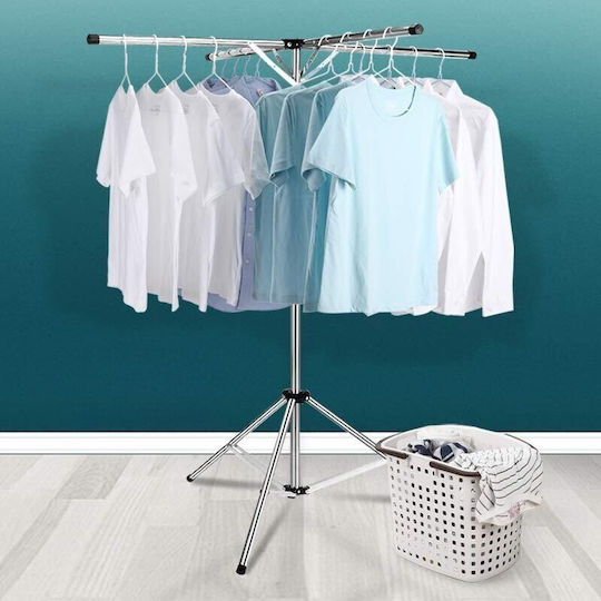 Alista Home Folding Floor Clothes Drying Rack Stainless Steel 28.99x28.99cm