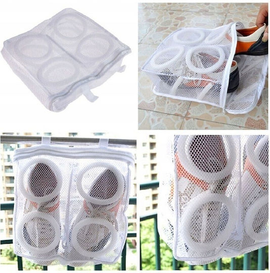 Beutel Für Schuhe Alista Home Waschmaschine 36x30x12 cm Weiß Beutel Für Schuhe Alista Home Waschmaschine 36x30x12 cm Weiß