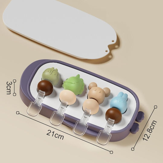 Alista Home Bakeware Tin Ice Cream Ice Lolly Silicone 21x12.8x3cm