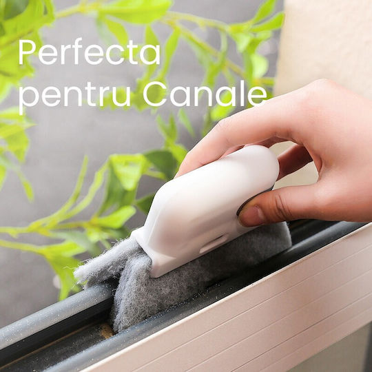 Perii de Curățare 2 în 1 Alista Home Perii Canale Uși Ferestre Perii Colțuri Moarte Ferestre Locuri Dificil de Atins Albe