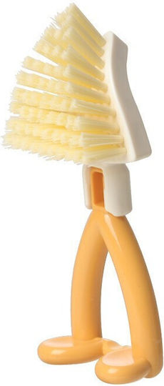 Multifunctional Brush Alista Home Foldable Triangular 15 X 3.5 X 5.8 Cm Orange