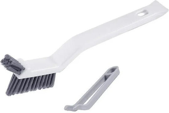 Perie Curățare Rosturi Pardoseală 3în1 Alista Home Lungime Mâner 28 Cm Perii Realizate Din PP Oțel Plastic Clește Îndepărtare Păr Inclus Alb