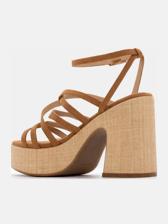 Damen Sandalen Braun