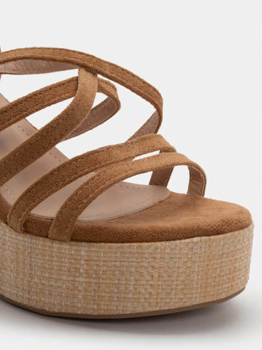 Damen Sandalen Braun