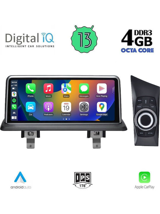 Digital IQ Car Audio System for BMW Series 1 2004-2008 Bluetooth USB WiFi GPS Apple CarPlay Android Auto with 10.25" Touch Screen