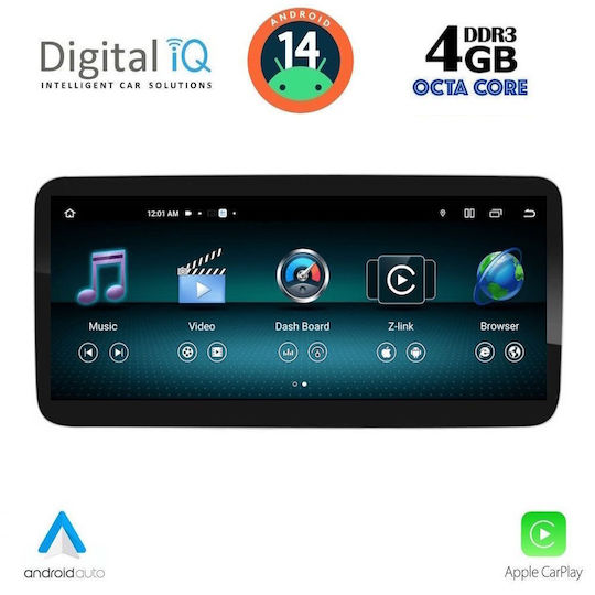 Digital IQ Ηχοσύστημα Αυτοκινήτου για Mercedes-Benz SLK 2012-2016 (Bluetooth/USB/WiFi/GPS/Apple-Carplay/Android-Auto) με Οθόνη Αφής 10.25"