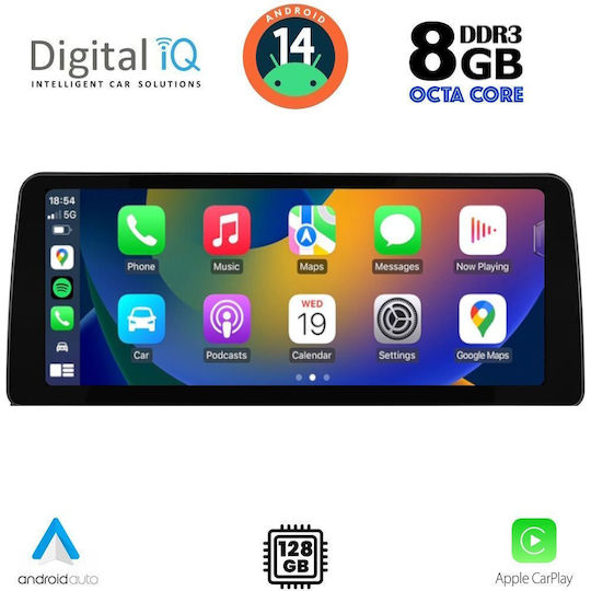 Digital IQ Ηχοσύστημα Αυτοκινήτου για BMW Σειρά 7 2013-2015 (Bluetooth/USB/WiFi/GPS/Apple-Carplay/Android-Auto) με Οθόνη Αφής 12.3"