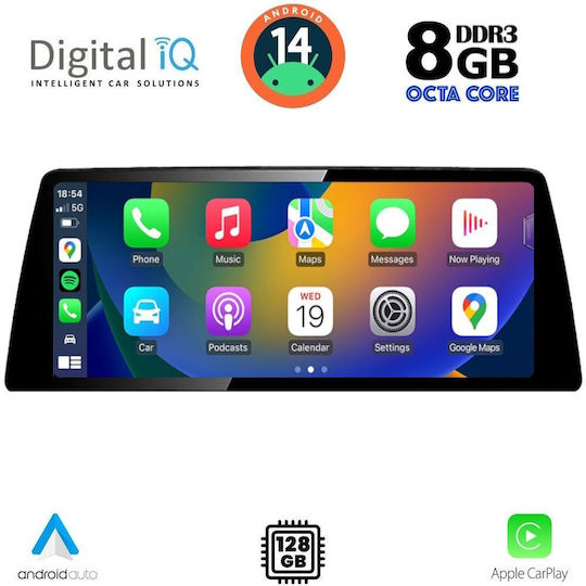 Digital IQ Автомобилен Аудио Система За BMW X1 (E84) 2009-2015 (Bluetooth/USB/Вграден Wi-Fi/GPS/Apple CarPlay/Android Auto) С Touch Screen 12.3"
