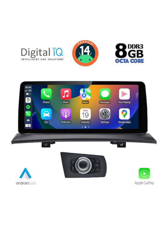 Digital IQ Car Audio System for BMW X3 (E83) 2003-2010 (Bluetooth/USB/WiFi/GPS/Apple CarPlay/Android Auto) with 12.3" Touch Screen