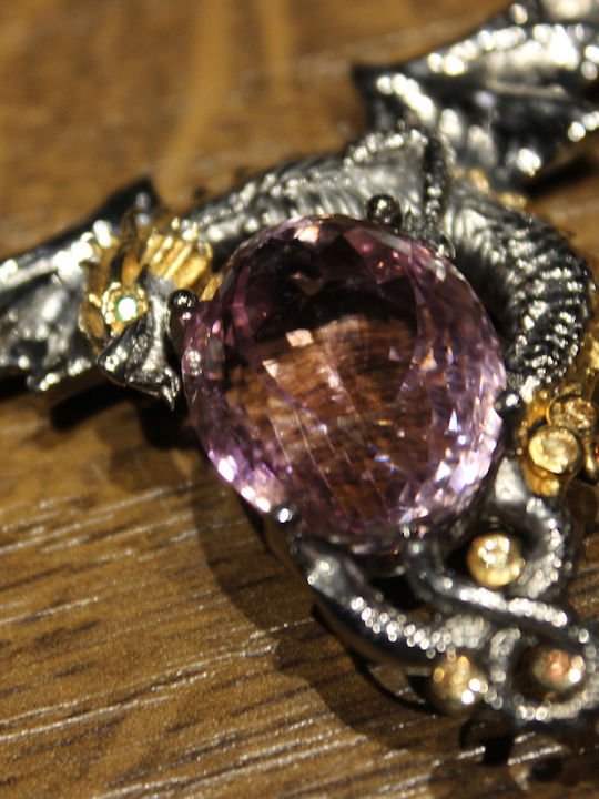 925 Silver Necklace Natural Ametrine Sapphires 925 Silver Necklace Natural Ametrine Sapphires