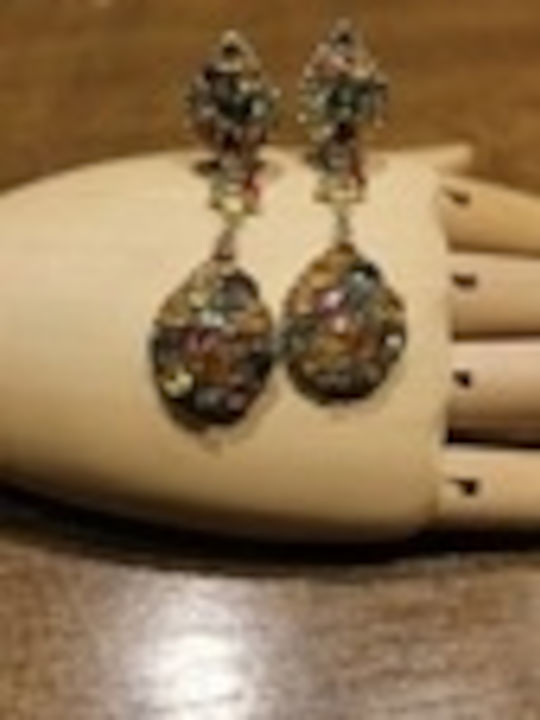 Long Sapphire Earrings Fancy Certificate