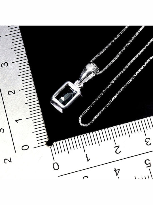 925 Beautiful Delicate Elegant Necklace Natural Sky Blue Topaz