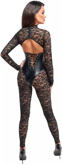 Noir Handmade Enigma Lace Catsuit Underbust Bodice