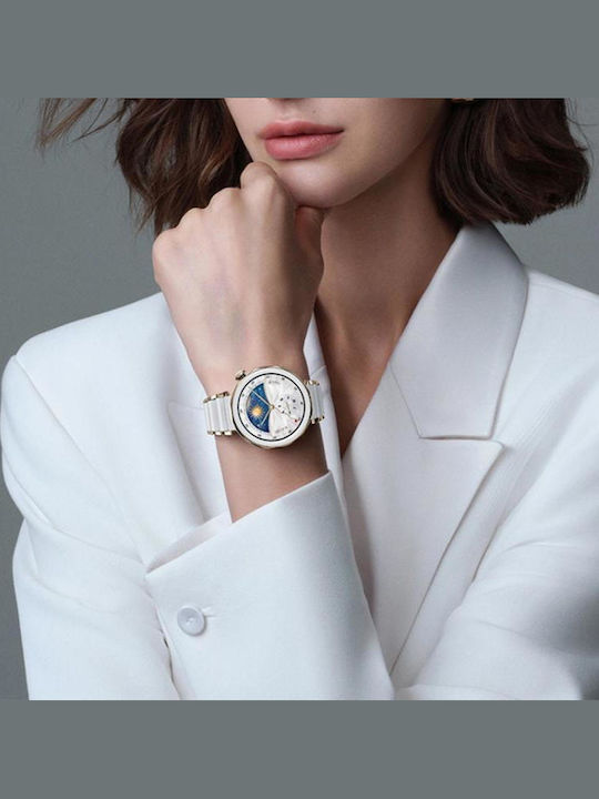 Huawei Watch Gt 6 41mm Gt 5 Pro 42mm Xdfind Ceramic Stainless Steel Watch Band Silver White