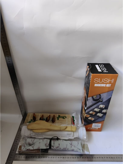 Sushi Utensil Set Alista Home 15-piece Sushi Accessory Set Home Made Sushi Set Knife Included Molds Chopsticks Multicolor