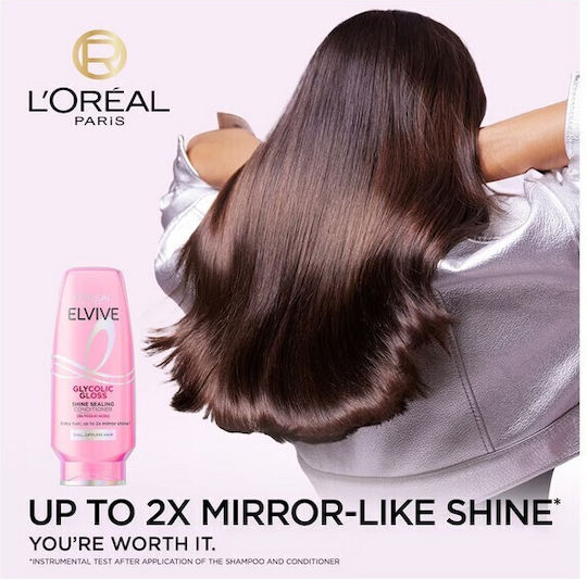 L'Oreal Paris Elvive Glycolic Gloss Conditioner for Frizzy Hair 300ml