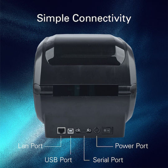G&G G&G Tragbarer Thermischer & Thermische Übertragung Etikettendrucker USB Serial Wi-Fi Bluetooth Ethernet 203 dpi