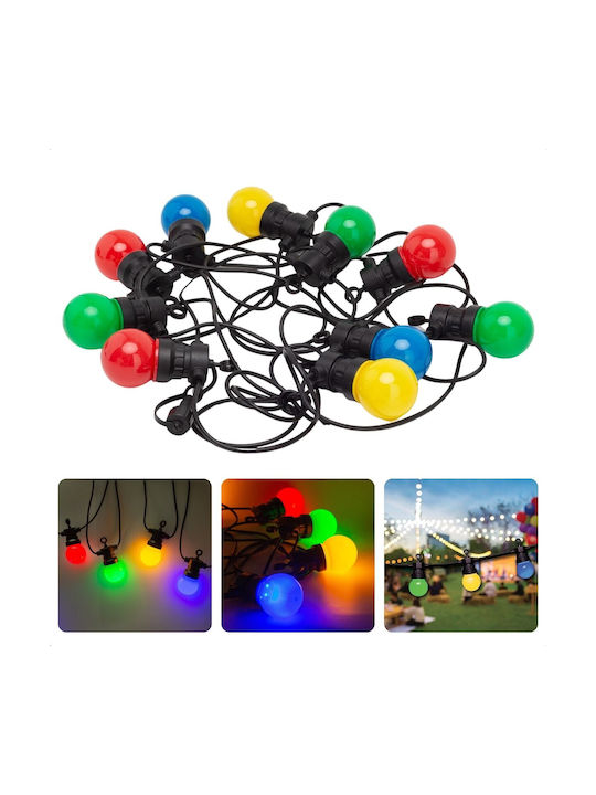 Alista Home Ghirlandă Luminoasă LED Etanșă IP65 10m cu 20 Becuri