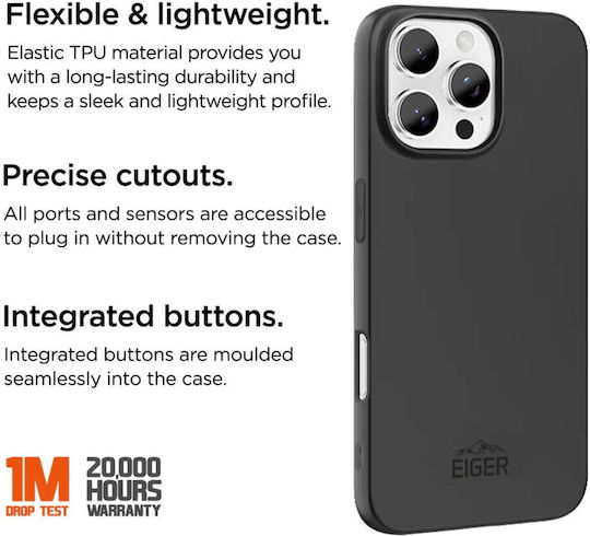 Eiger Grip Case Iphone 16 Pro Max Black