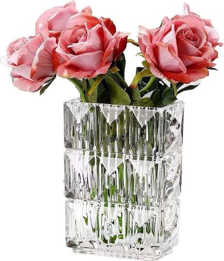 Decorative Beige Glass Vase