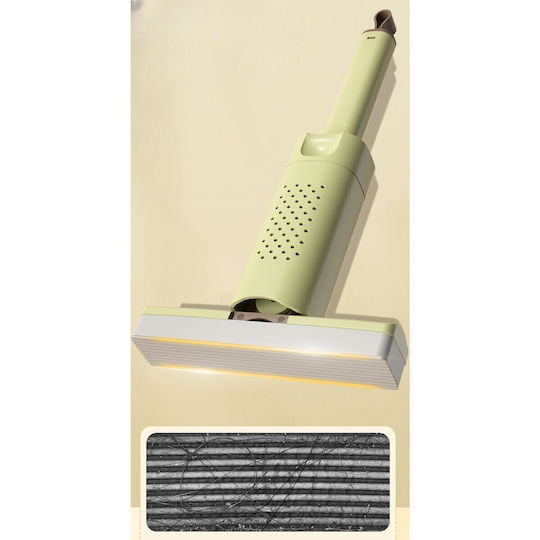 Mini Mop Alista Home Pentru Uz Casnic Sistem Autostoarcere Portabil Mop cu Burete Rotire 180° 15 X 27,5 Cm Verde