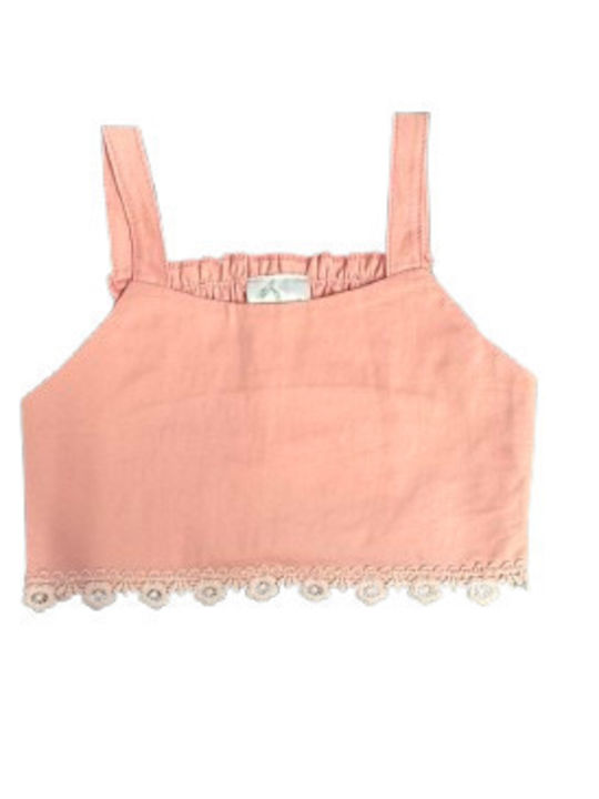 Kinderbekleidungsset mit Sommerrock Rosa 2Stücke