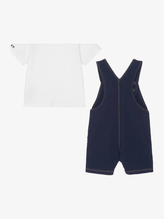 Kids Clothing Set with Dungarees Summer 2 Pieces Blue
