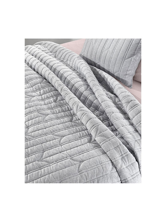 Guy Laroche Aurora Tagesdecken Set Mikrofaser Graue 180x240cm 2Stücke