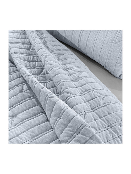 Guy Laroche Aurora Module Cuvertură Semi-dublu Microfibra Albastru 180x240cm 2buc